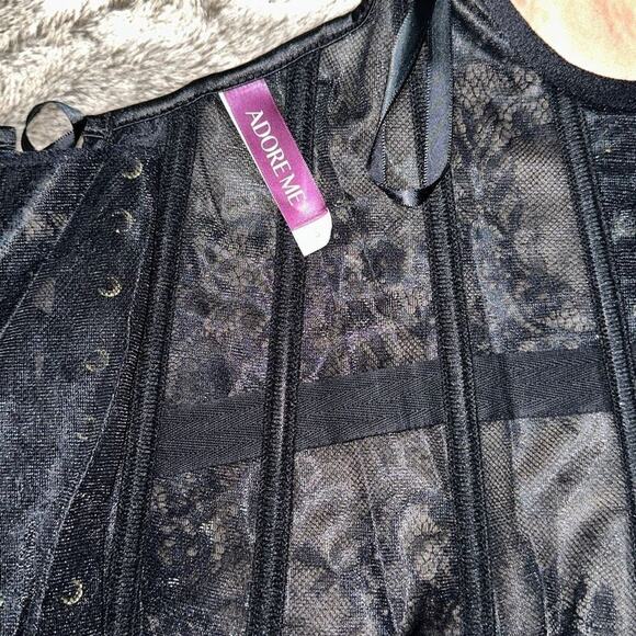 Adore Me Adjustable Black Corset | Sz S, NWT - Picture 5 of 6